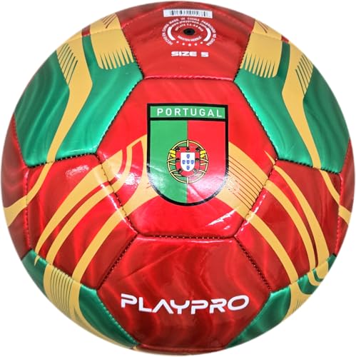 PLAYPRO Country Training Soccer Ball: World Edition (Portugal - Gold, 3)