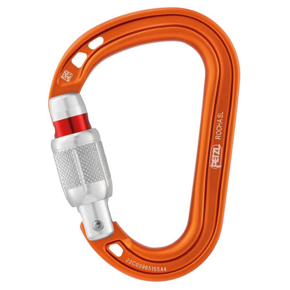 Petzl Rocha Screw-Lock Carabiner - Orange