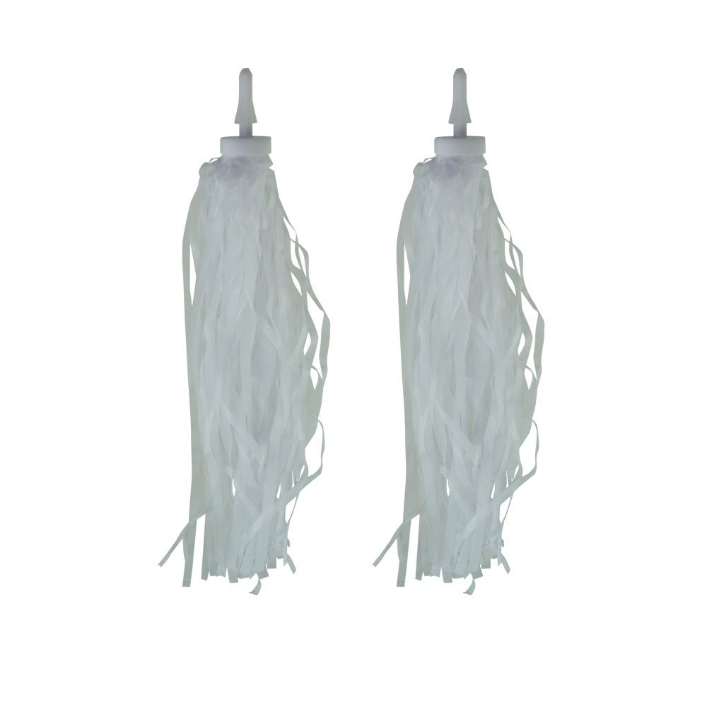 Fenix Cycles Bicycle Handlebar Streamers Tassels (White)