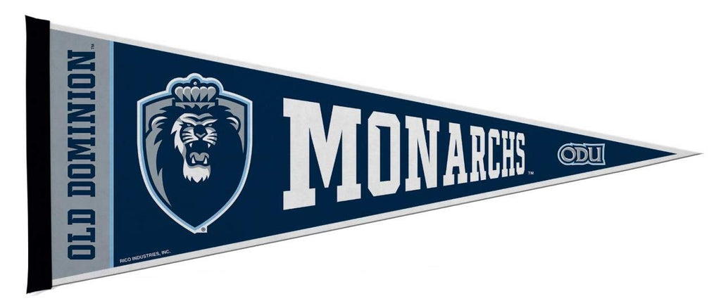 Rico Industries Ncaa Old Dominion Monarchs Exclusive 12'' X 30'' Felt Wall D  Cor Pennant - Great For Home/Bed Room/Man Cave D