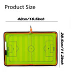 Roseflower Soccer Coaching Board, Magnetic Soccer Tactics Strategy Board, Erasable Coaches Clipboard With Magnets And Marker Pen