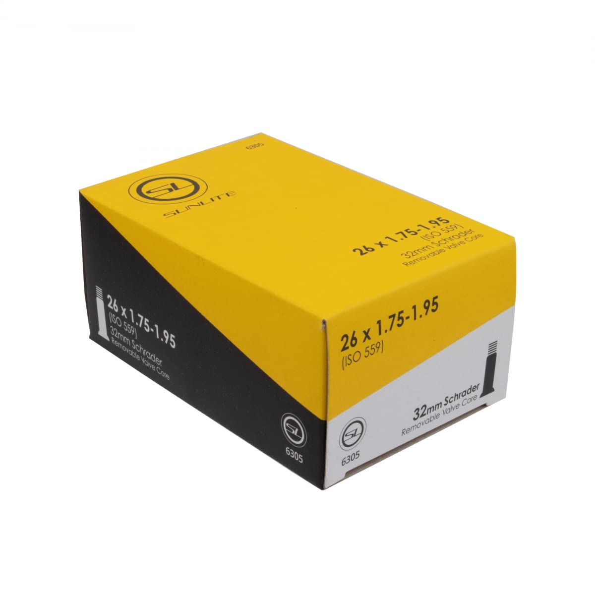 Sunlite Bicycle Tube - 26'' X 1.75-1.95, Schrader Valve