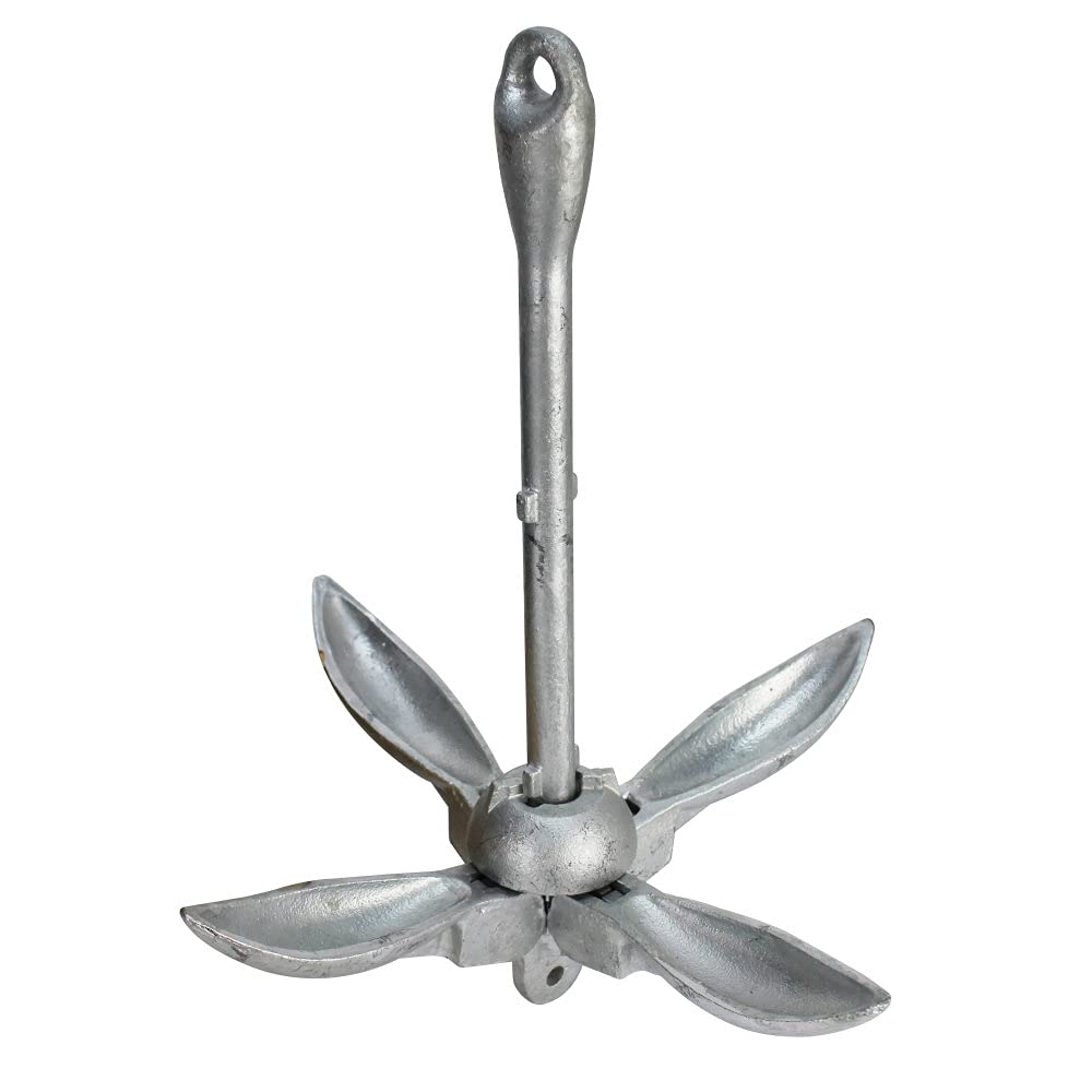 Extreme Max 3006.6663 Boattector Galvanized Folding/Grapnel Anchor - 7 Lbs.