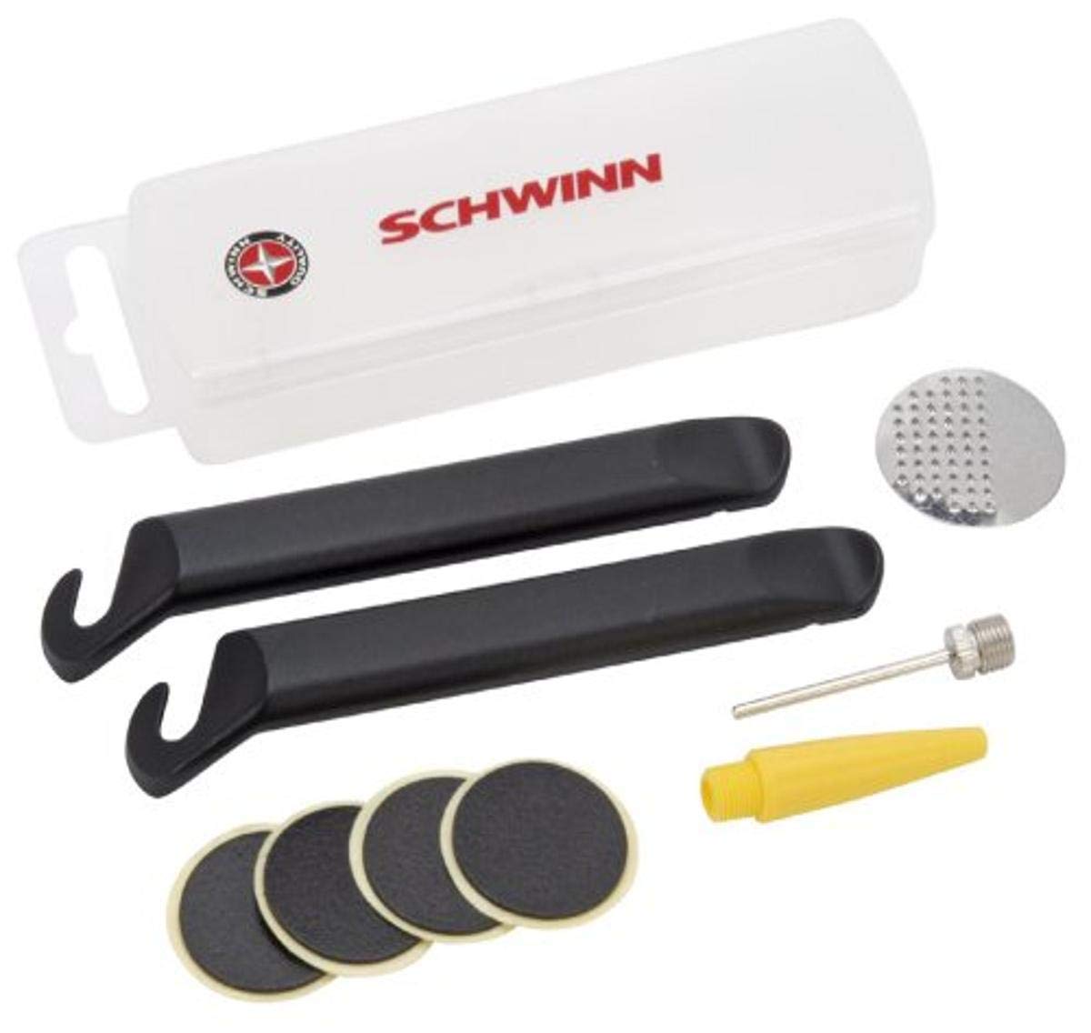 Schwinn Deluxe Bike Tube Repair Kit, Multi-Purpose for Bicycle Repairs, Easy-to-Carry Tool Kit, Portable and Convenient Design, 