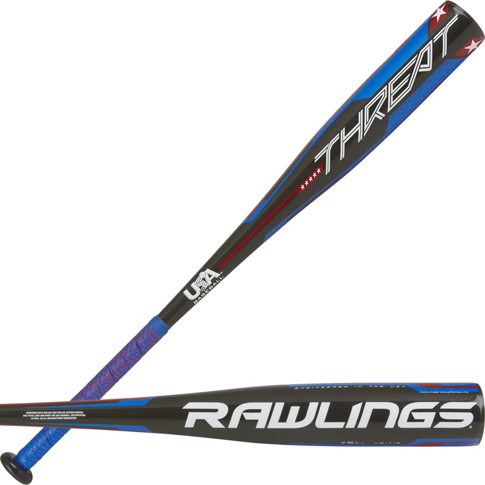 Rawlings | Threat Baseball Bat | USA | -12 Drop | 2 5/8 Barrel | 1 Pc. Composite | 31 Inch