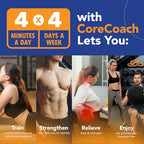 Corecoach Core Strengthening Biofeedback Device For Lower Back Pain Relief, Strength & Stability