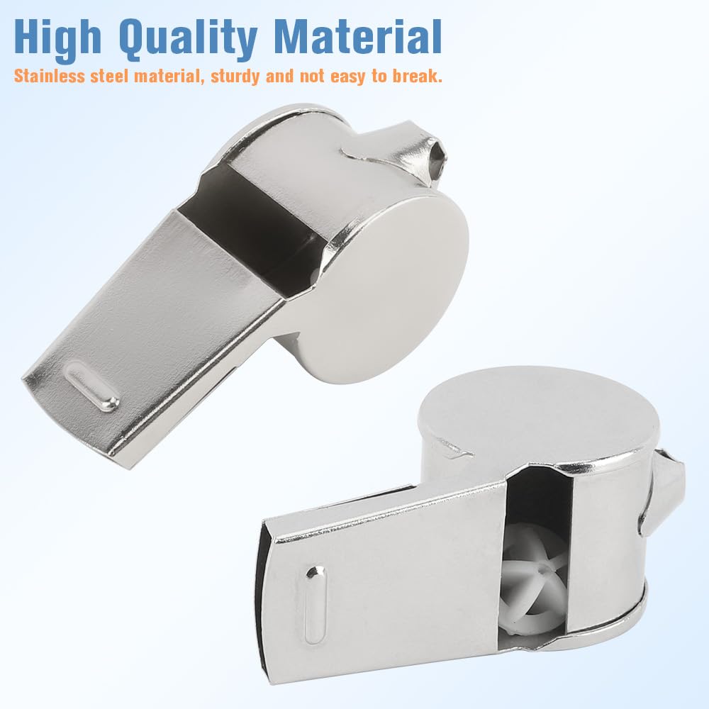Whistle, Whistle For Coaches Stainless Steel Whistles With Lanyard Referee Whistle Emergency Coach Whistles Teacher Whistle Loud