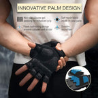 Atercel Workout Gloves For Men And Women, Exercise Gloves For Weight Lifting, Cycling, Gym, Training, Breathable And Snug Fit (B