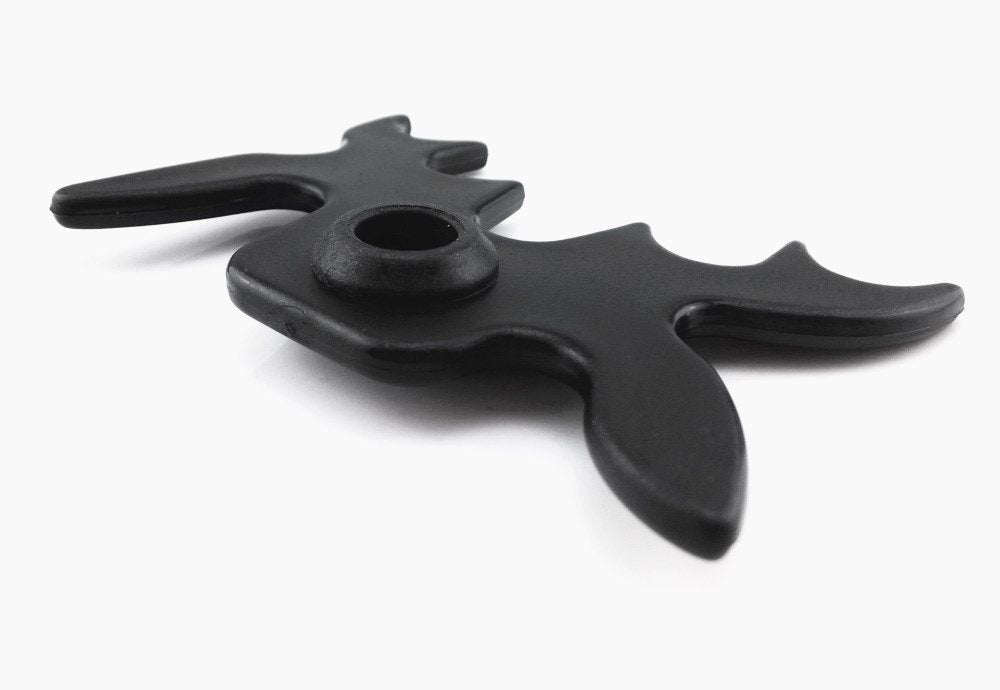 Honbay 2Pcs Black Plastic Moosehead Pool Billiard Cue Bridge Head