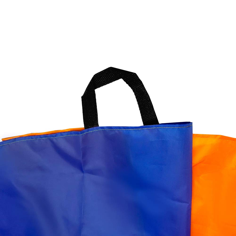 Spinfox Play Parachute 10Ft Multicolored Parachute With Handles For Kids, Kids Play Parachute For Indoor Outdoor Games Exercise