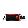 Gym Bag With Separate Shoe Compartment, Black And Orange, Multipurpose Sports Duffel Bag For Swimming, Yoga, Travel