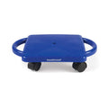 hand2mind Blue Indoor Scooter Board with Handles, Floor Scooter, Sit Down Scooter, Gym Activities for Kids, Indoor Recess Games,