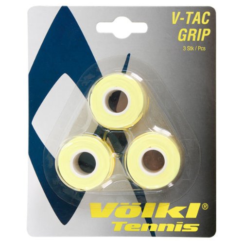 Volkl V-Tac Tennis Overgrip-Pack Of 3 (Neon Yellow)
