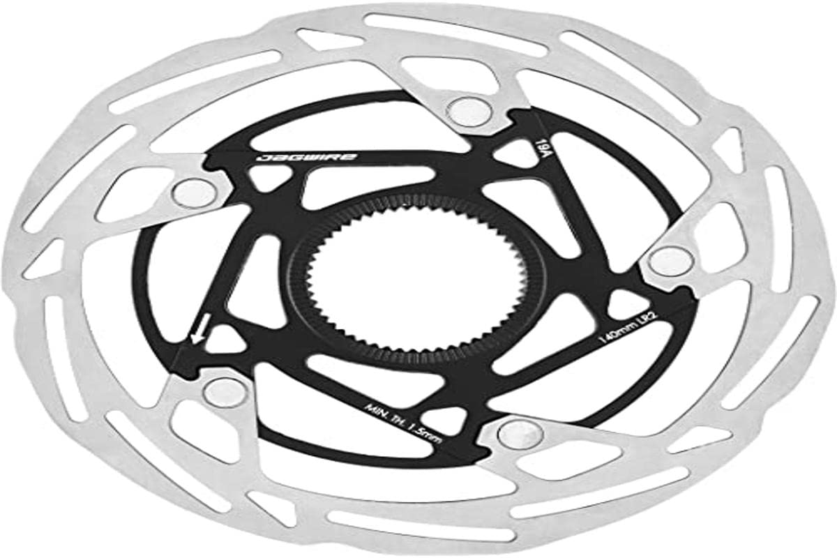 Jagwire Pro LR2 Disc Brake Rotor - 180mm, Center Lock, Silver/Black