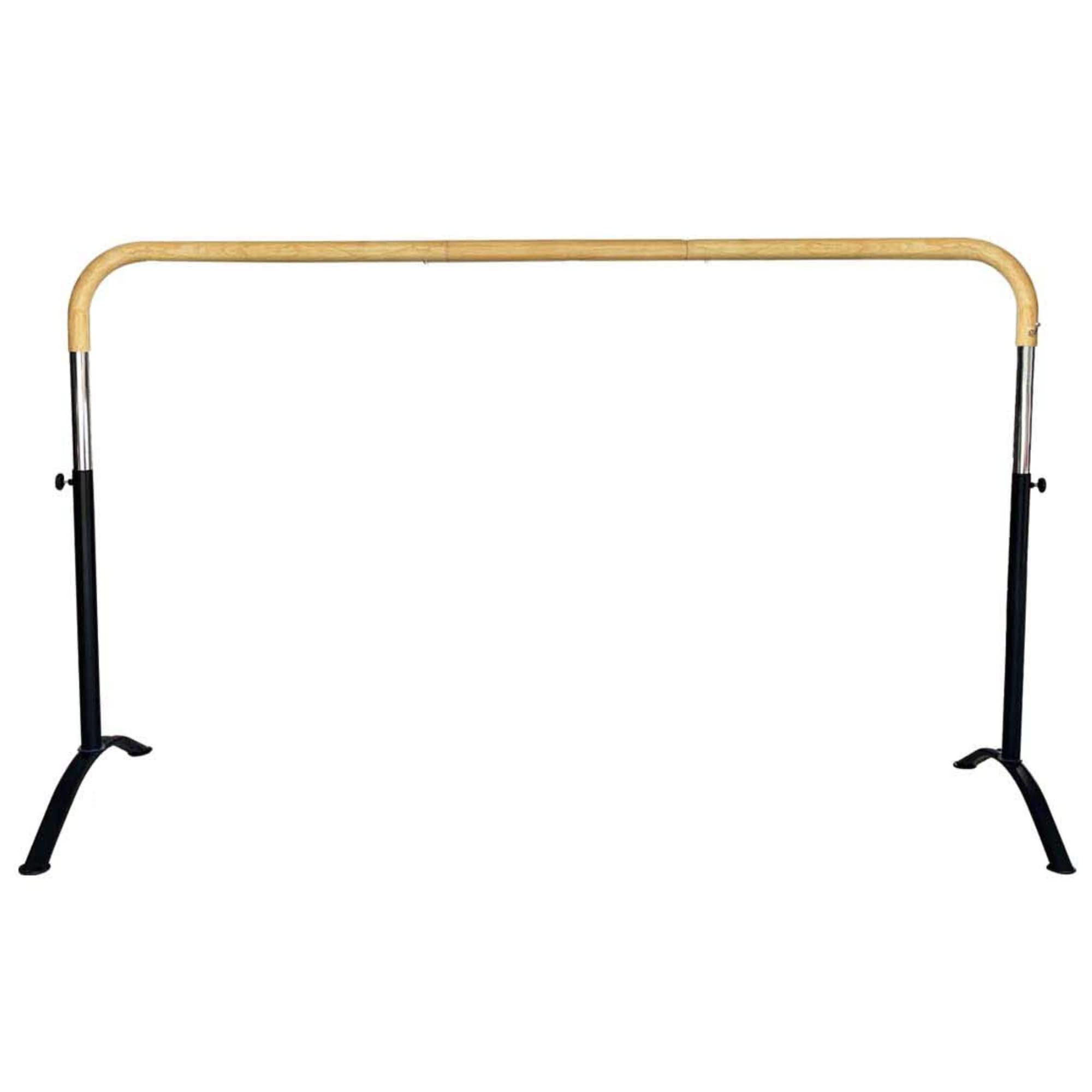 Ballet Barre Portable For Home Or Studio, 6 Ft Extendable To 12 Ft Bar With Curved Shape, Height Adjustable From 27'' To 44'', I