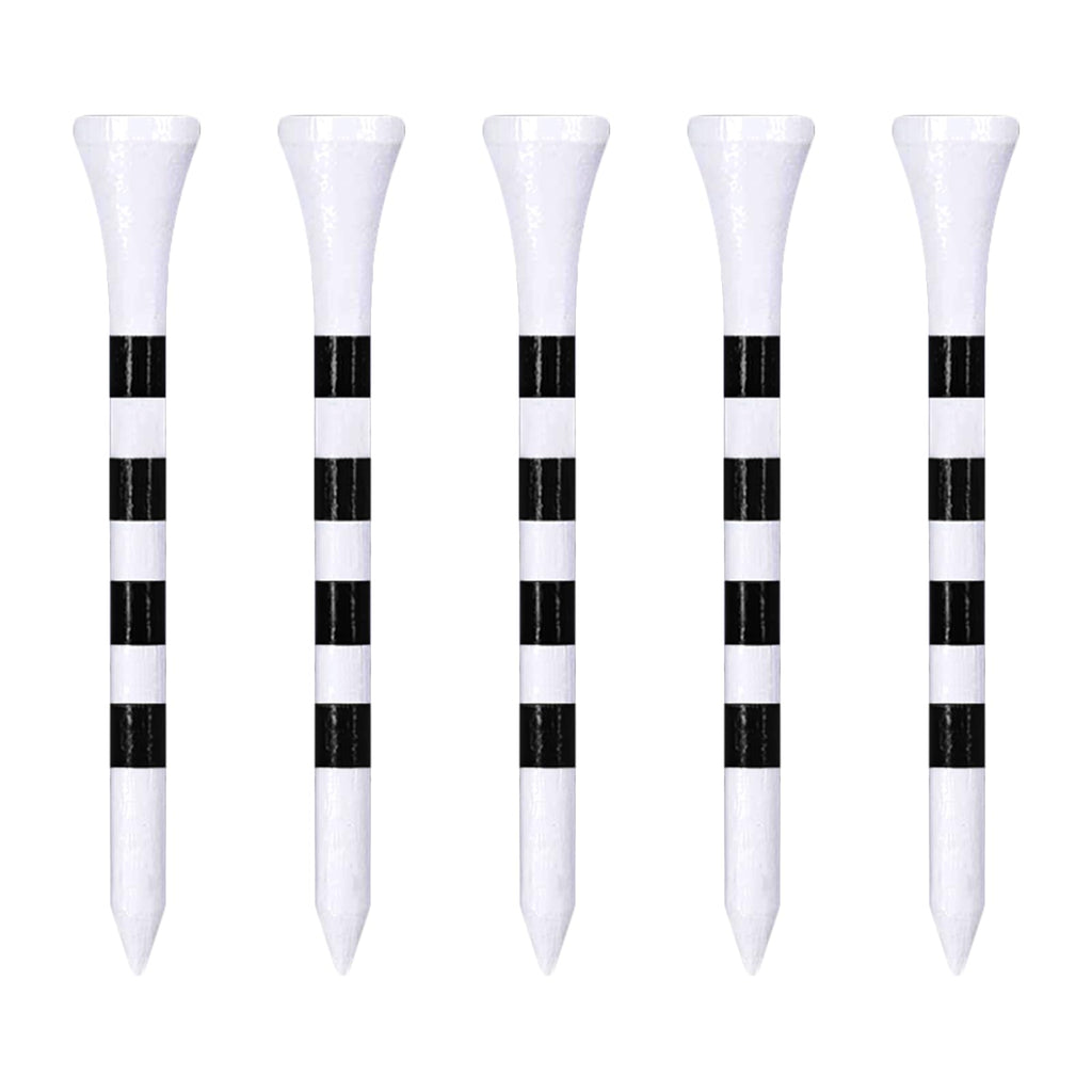 Zivisk Wooden Golf Tees 2-3/4 Inch 100 Count, 2.75'' Long Golf Wood Bamboo Tees(White,70Mm)
