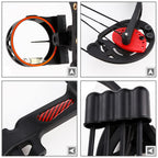 Lanneret Compound Bow And Archery Sets - Right Hand Archery Compound Bows 15-29 Lbs Draw Weight Adjustable For Youth And Beginne