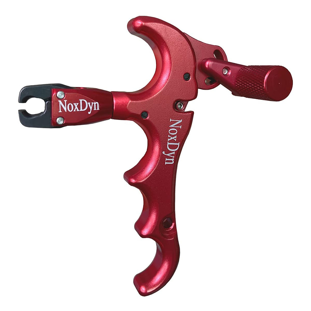 Noxdyn Archery Compound Bow Release 360 Rotatable Thumb Release For Hunting Accessories (Red)