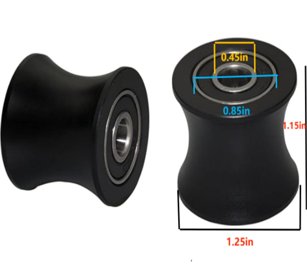 Freccu Total Gym Replacement Set Of 4 Wheels/Rollers For Models Dlx, Dlx Ii, Dlx Iii, Adv Dlx, Pilates, Pilates Pro 2500, 3000,