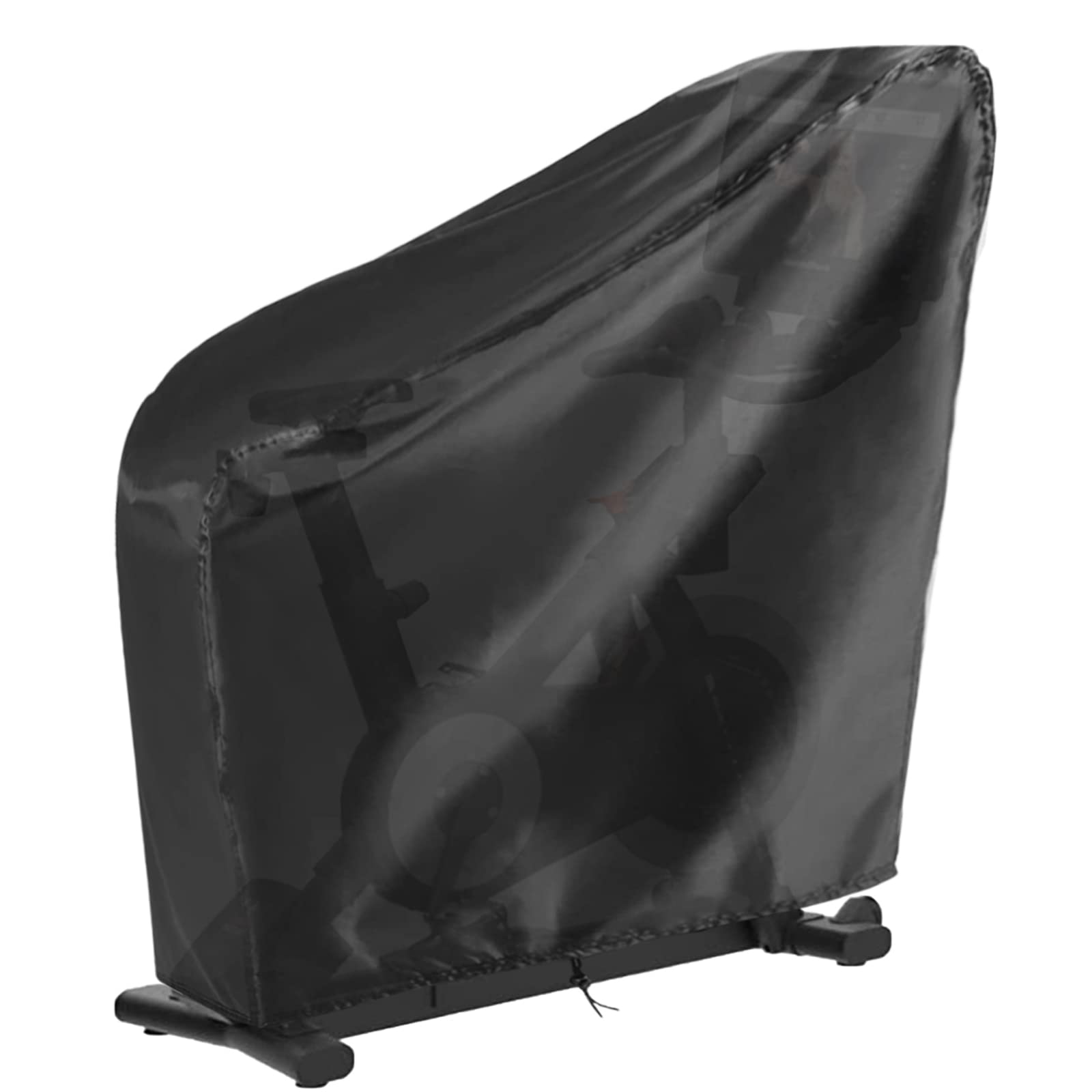 Rilime Folding Exercise Bike Cover,Stationary Bike Cover (Black, 54 L x 24.8 W x 54 H)