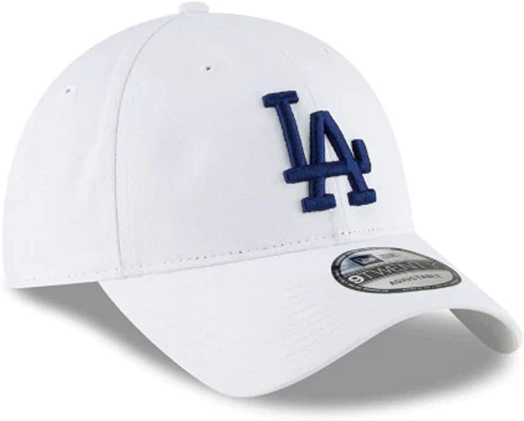 New Era Mlb Core Classic 9Twenty Adjustable Hat Cap One Size Fits All (Los Angeles Dodgers White)