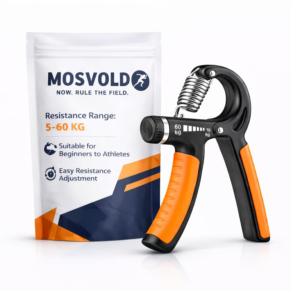 Hand Grip Strengthener for Men & Women | Adjustable 560 KG Hand Gripper with Steel Spring | Forearm, Wrist & Finger Workout Too