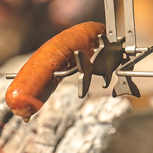 Firebuggz Family Fun Pak Marshmallow And Weiner Roasting Sticks. Set Includes 2-Fire Fishing Poles, 2-Crank Eez Campfire Roaster