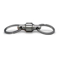 Kappa Quick Release Keychain, Detachable Keychain That Holds up to 10 lbs, Easy, Secure and Stylish Pull Apart Keychain (Nickel)
