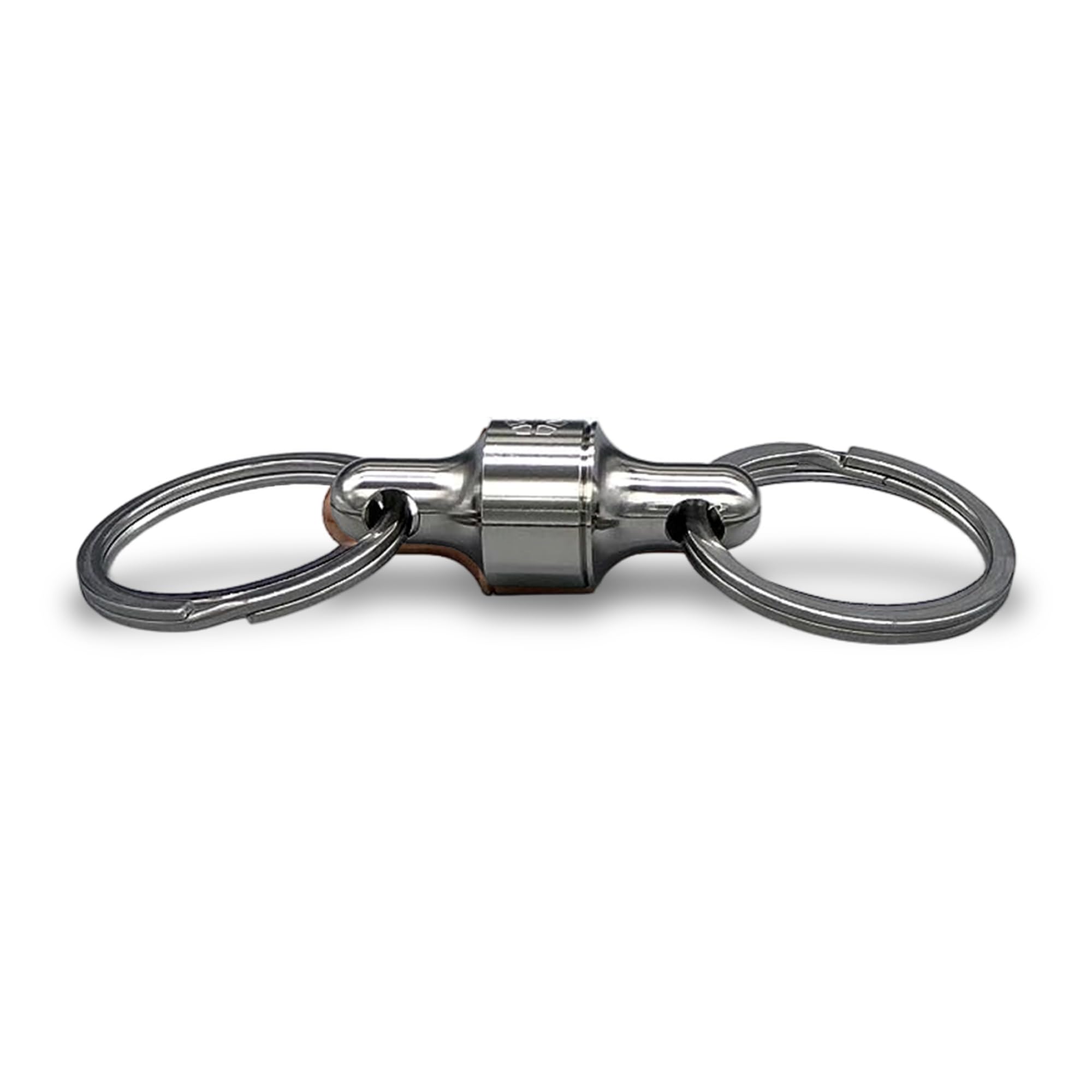 Kappa Quick Release Keychain, Detachable Keychain That Holds up to 10 lbs, Easy, Secure and Stylish Pull Apart Keychain (Nickel)