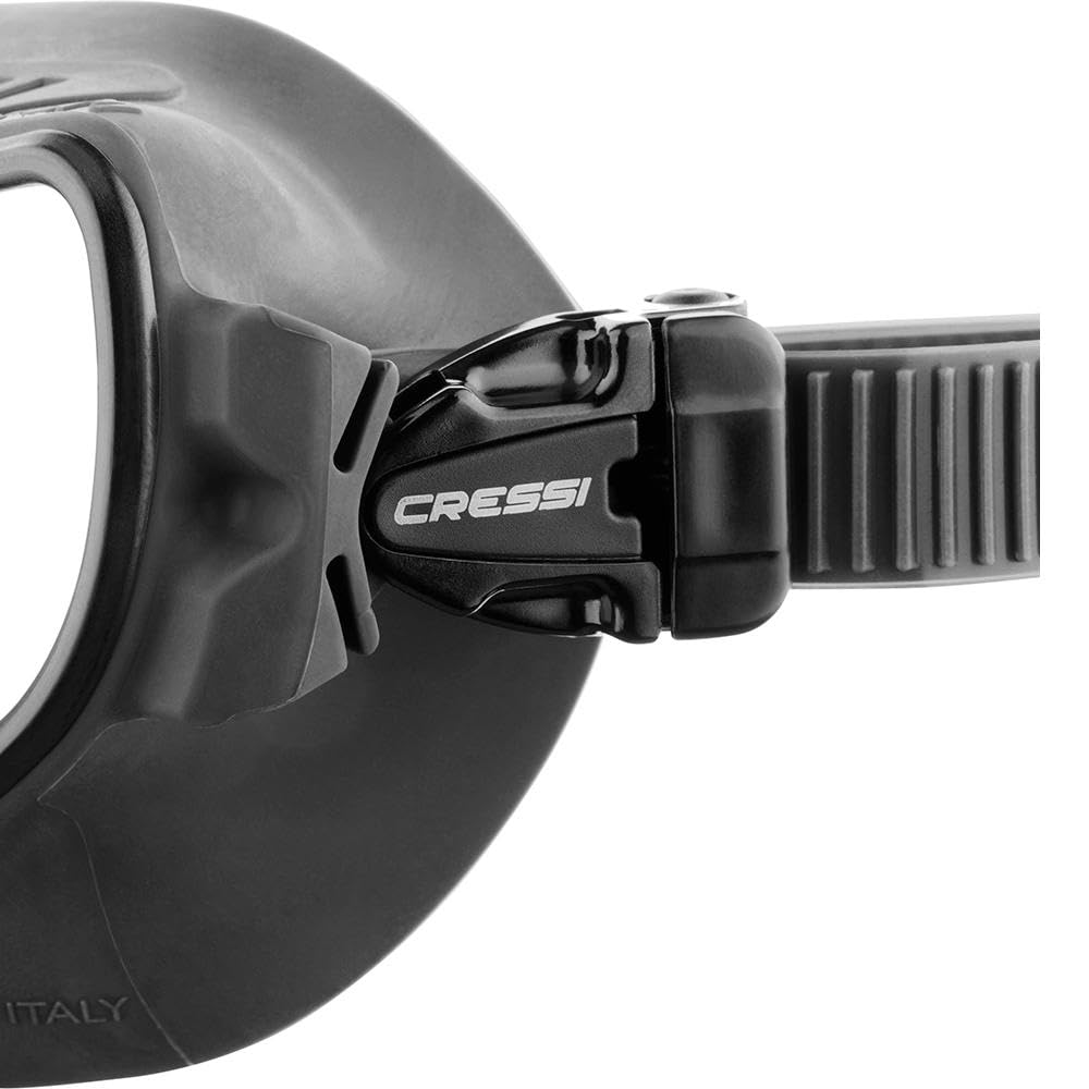 Cressi Atom, Black/Black, Clear Lens