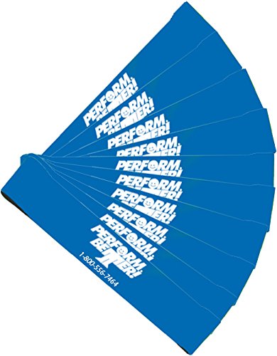 Perform Better Exercise Mini Band, Blue-Heavy - Set Of 10 (Exercise Guide Included)