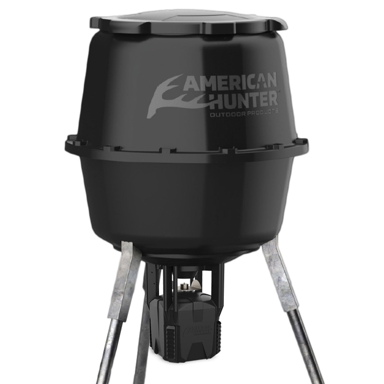 American Hunter 30 Gal Nesting Hopper | Hunting Durable Lightweight 3 Legged Game Feeder with XDE-Pro Automatic Delivery System