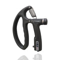 Hand Grip Strengthener With Digital Counter | DShaped Adjustable 10100 Kg Resistance, Black | Wrist, Forearm & Finger Strength