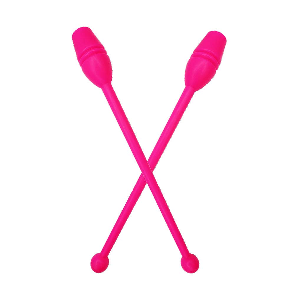 Cgmj 2 Pcs Rhythmic Gymnastics Stick Clubs Gymnastics Training Equipment Tool 13.38'' Length