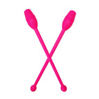 Cgmj 2 Pcs Rhythmic Gymnastics Stick Clubs Gymnastics Training Equipment Tool 13.38'' Length