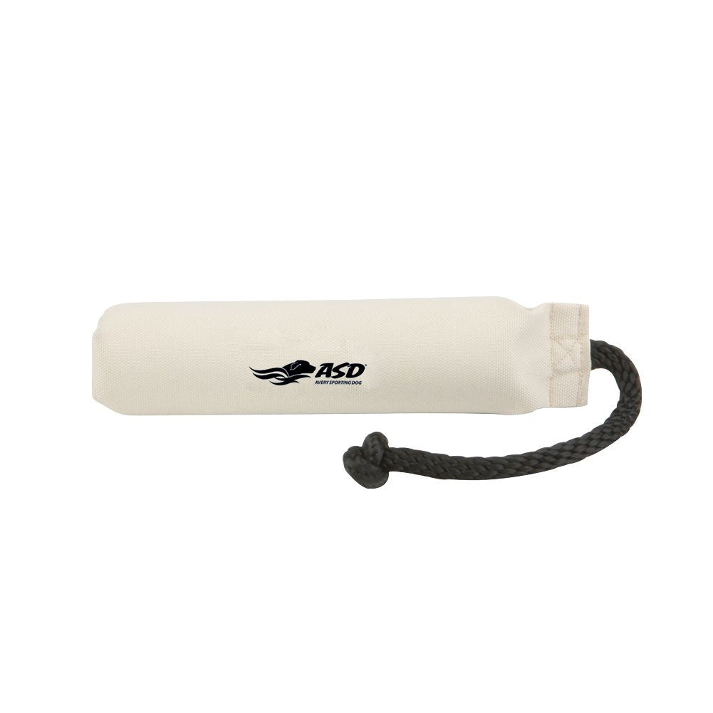 Avery Sporting Dog Canvas Training Bumper - Durable, Water-Resistant Training Dummy For Hunting Dogs (White, 2)