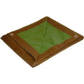 Continental Western Regular Duty Tarp, Brown/Green, 8 X 10