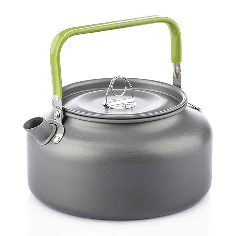 Docooler Camping Kettle - 1.2L Portable Ultra-Light Outdoor Hiking Camping Picnic Water Kettle, Teapot, Coffee Pot - Compact, Qu