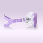 Kids Snorkel Swim Mask, Child Diving Mask Anti-Fog Swim Goggles With Nose Cover For Snorkeling Diving Swimming (Purple)