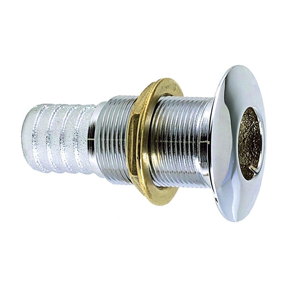 Perko 1-1/2'' Thru-Hull Fitting F/Hose Chrome Plated Bronze Made In The Usa