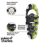 Yukon Charlie'S Sherpa Snowshoe Kit, 8-Inch X 21-Inch, Includes Snowshoes, Trekking Poles And Travel Bag