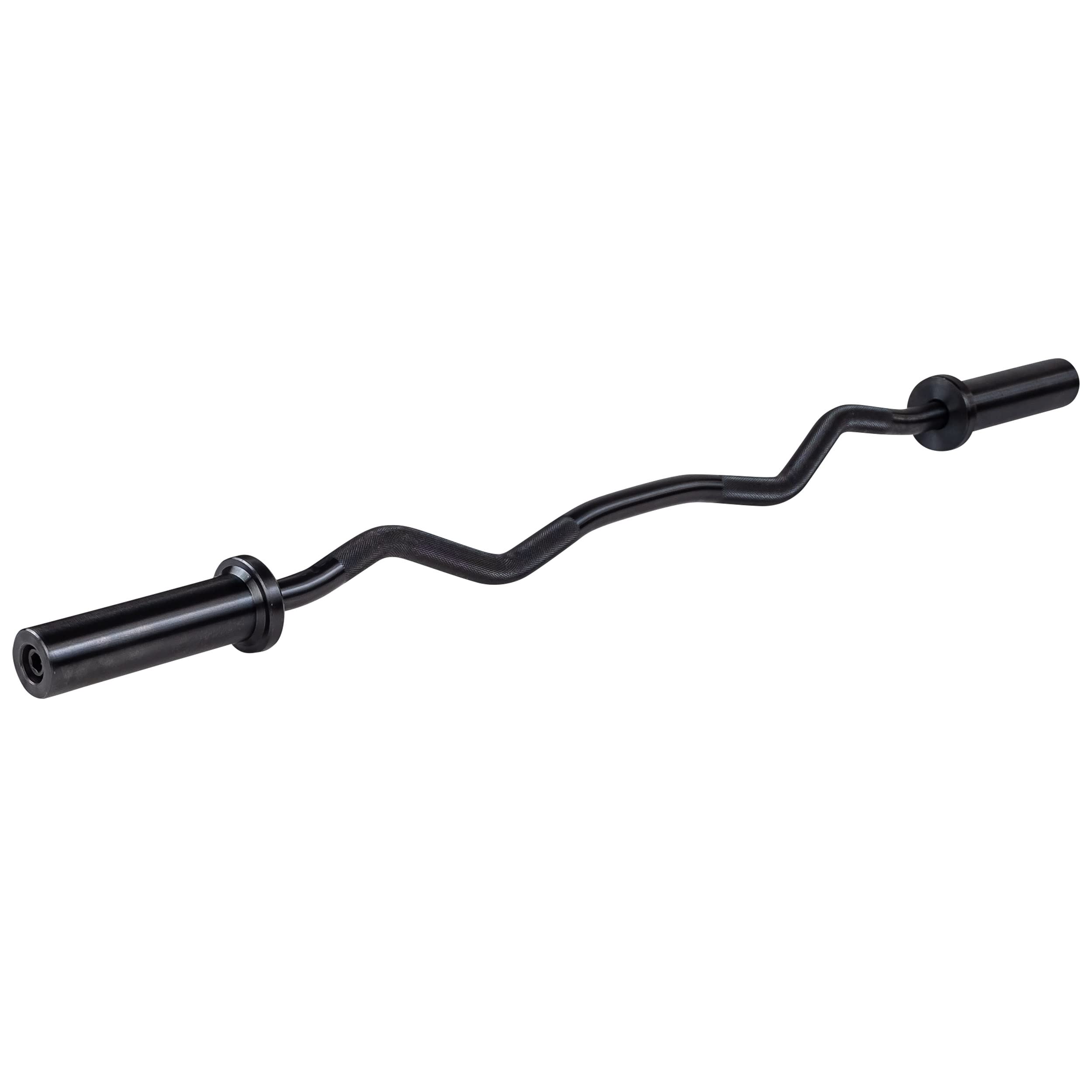 Body-Solid Olympic Ez Barbell Curl Bar With Knurled Grip, 47'' Black Finish For Upper Arm Mass, Strength And Definition, Compati