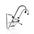 MARINE CITY Stainless Steel Anti-Slip 2+2 Step Folding Telescoping Dock Ladder - Ideal for Marines, Boats, Yachts, Swimming Pool