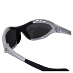 Birdz Eyewear Polarized Goggles Kite Surf Water Sport Surfing, Kayaking, Jetskiing Pwc Personal Water Craft Silver Frame
