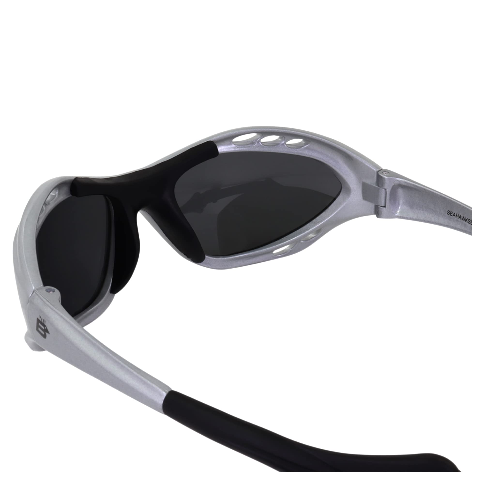 Birdz Eyewear Polarized Goggles Kite Surf Water Sport Surfing, Kayaking, Jetskiing Pwc Personal Water Craft Silver Frame
