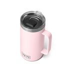 Yeti Rambler 24 Oz Mug, Vacuum Insulated, Stainless Steel With Magslider Lid, Ice Pink