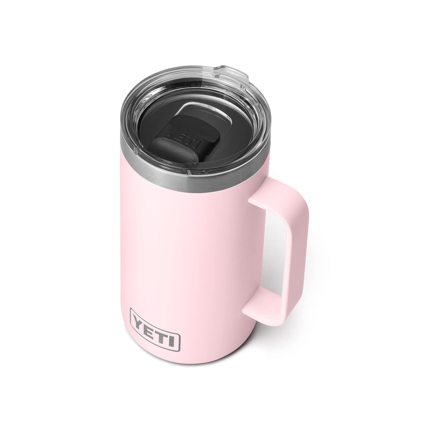 Yeti Rambler 24 Oz Mug, Vacuum Insulated, Stainless Steel With Magslider Lid, Ice Pink