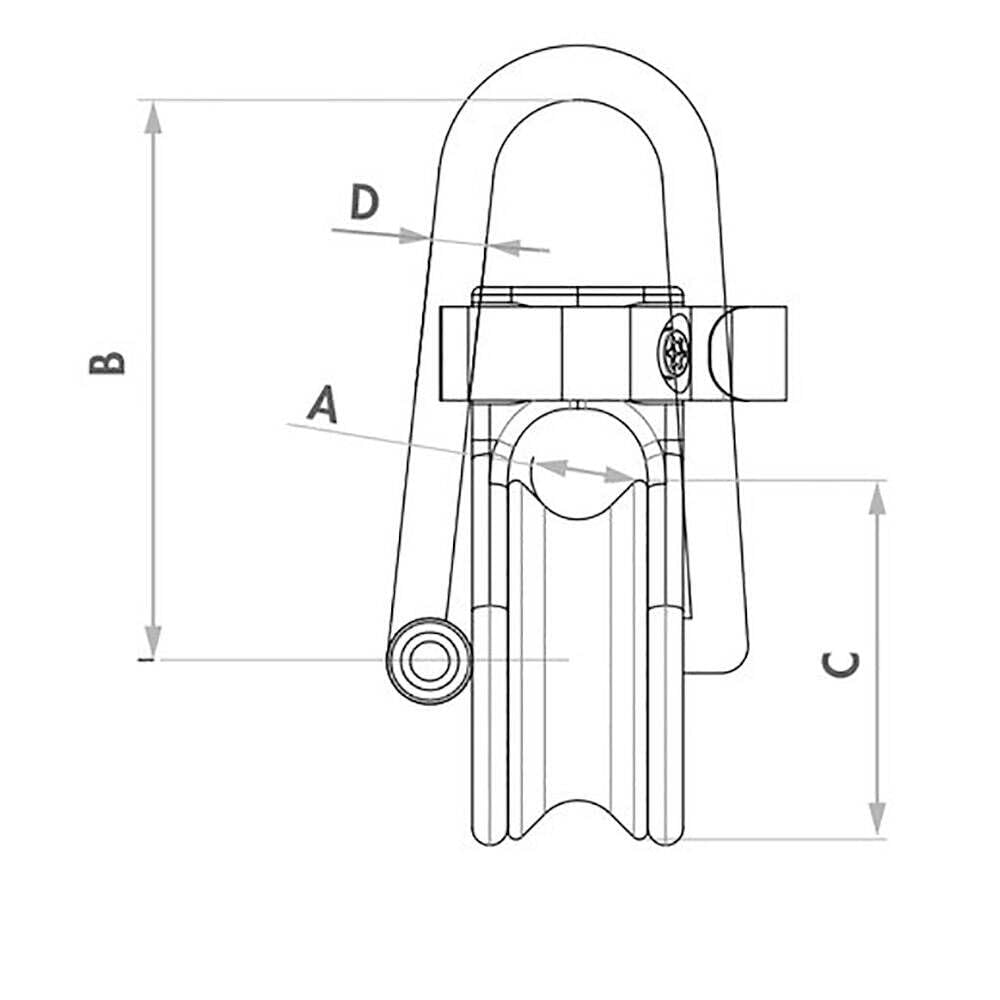 Wichard Soft Snatch Block - 16Mm Rope Size