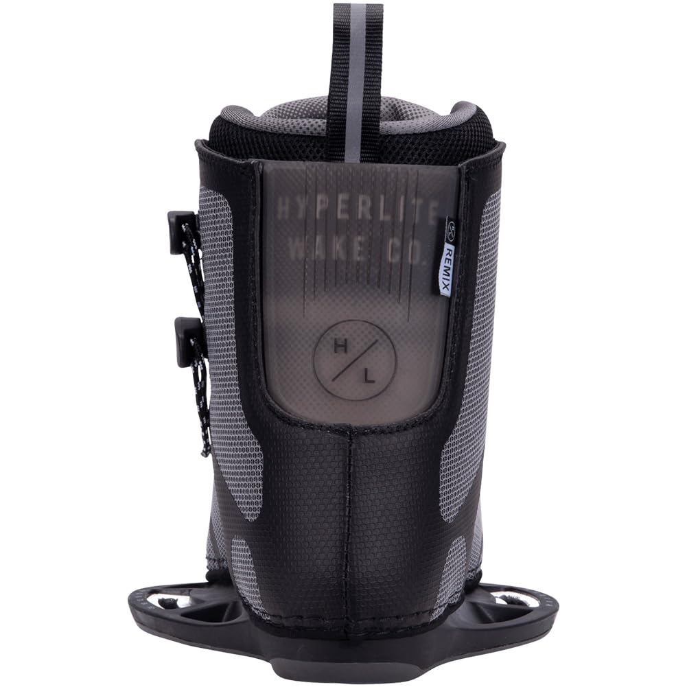 Hyperlite Remix Mens Wakeboard Bindings Black/Grey 4-8