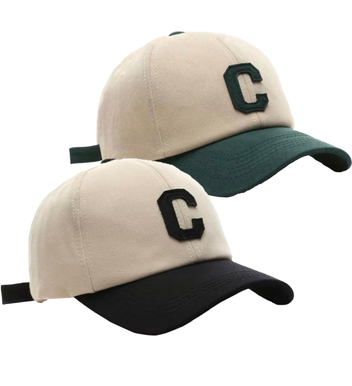 Evanden Classic Athletic Baseball Cap (In, Alpha, Free Size, Black & Green)